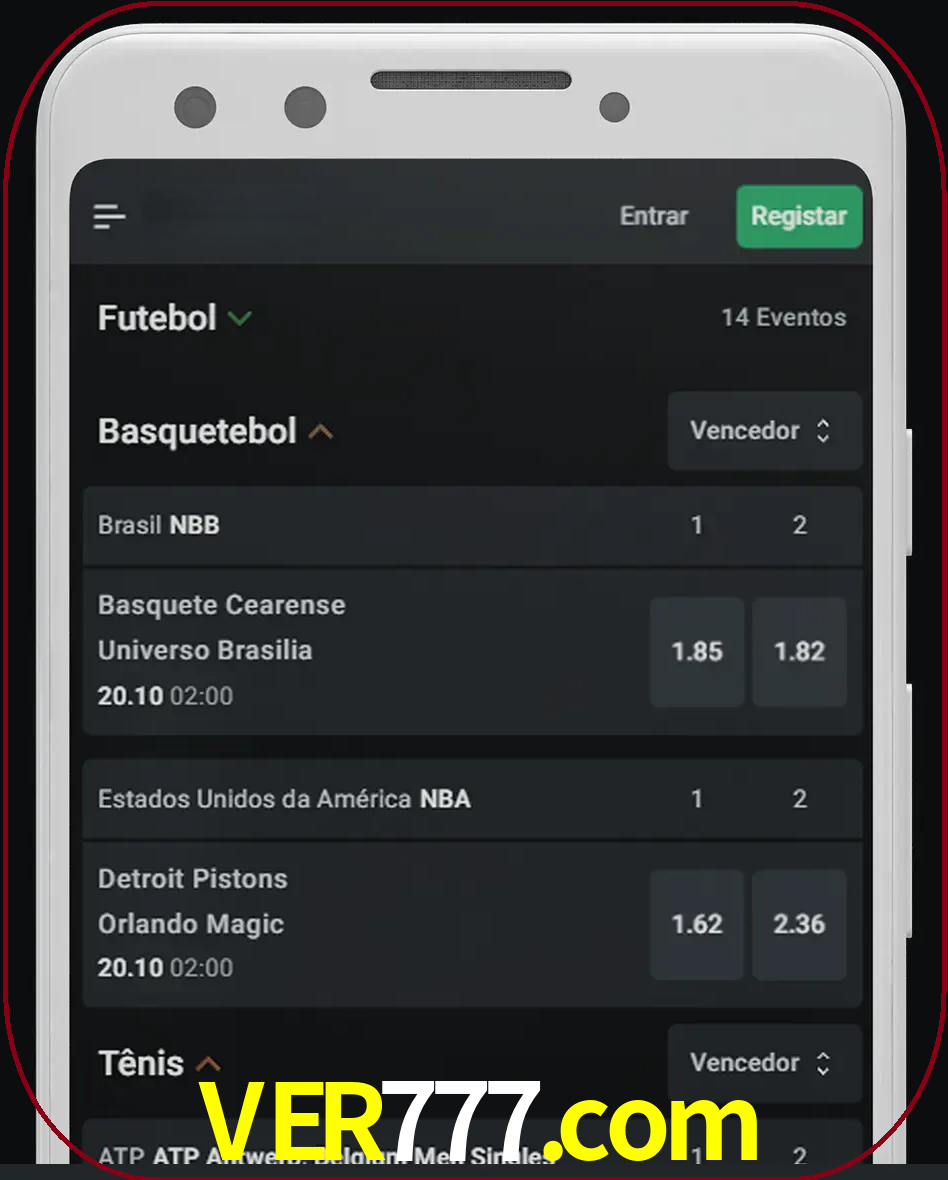 Aposte e assista aos esportes em formato ao vivo.